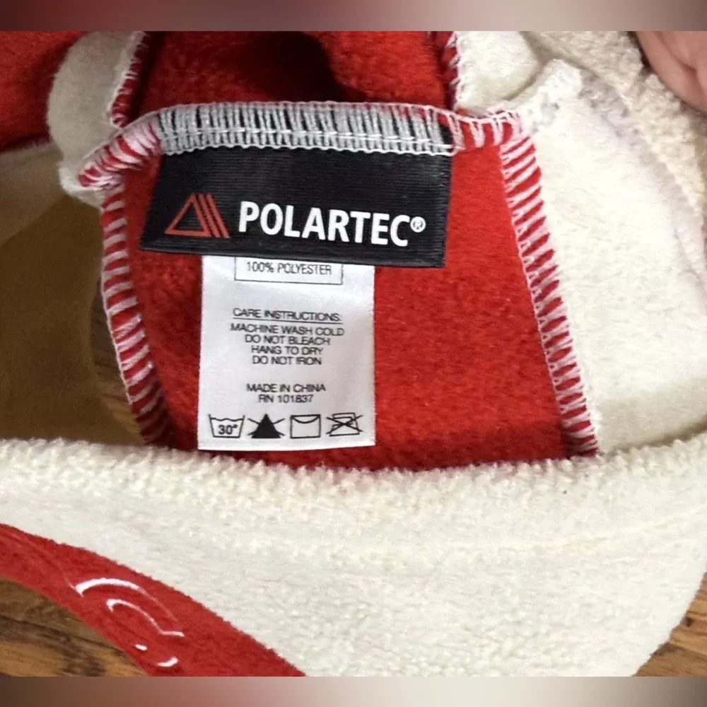 Supreme balaclava Face mask Fleece Beige Red Unisex One Size